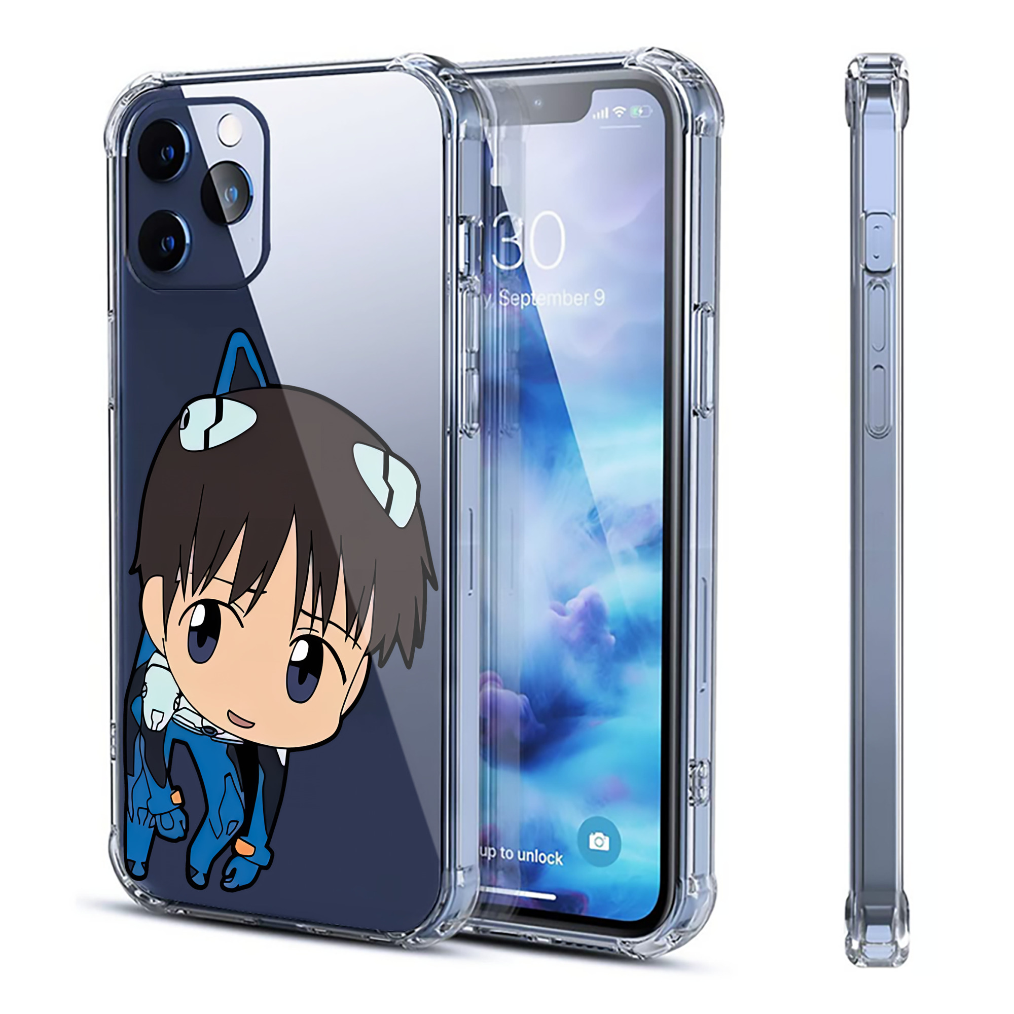 （画像用） EVA 新世紀エヴァンゲリオン 【iPhone 12シリーズ対応】透明スマホケース（クリアソフトケース）